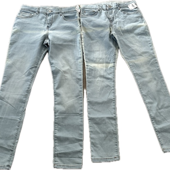 OshKosh B'gosh Kids Light Blue Jeans 2 pairs size 14 NWT - Picture 1 of 10